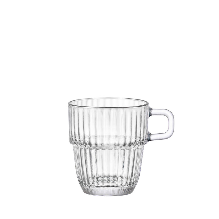 Barshine Double Espresso Tazza Cappuccino 18.5 cl In Vetro Set 12 Pz
